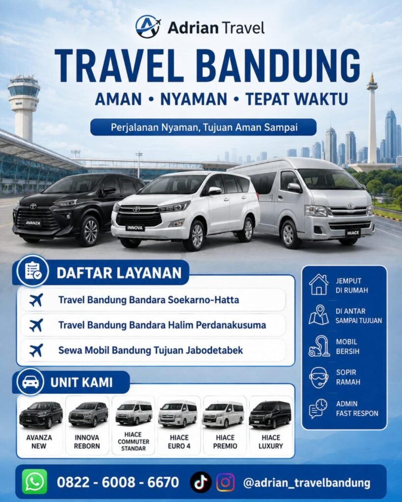 Layanan Travel Bandung ke Bandara Soetta & Halim Terpercaya: Harga dan Jadwal Terlengkap